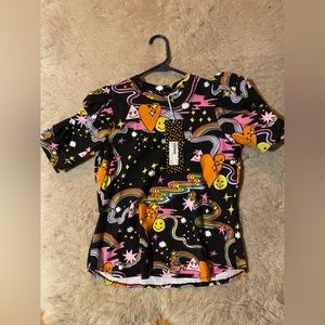 NWT Nooworks Puff Top in Better Days